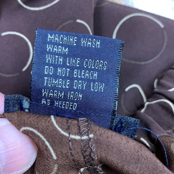 Long modest brown and tan designed Briercreek skirt - Picture 8 of 8